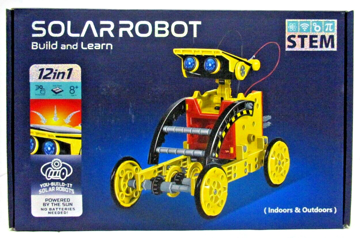 STEM 12-in-1 Solar Robot Kit | Build & Learn Educational DIY Science Toy