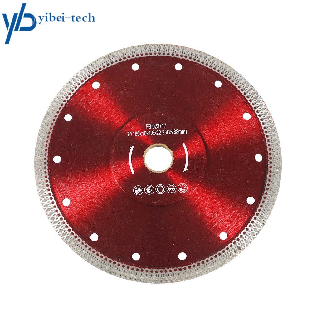 2Pack 7Inch Super Thin Diamond Porcelain Saw Blade Ceramic Cutting Disc