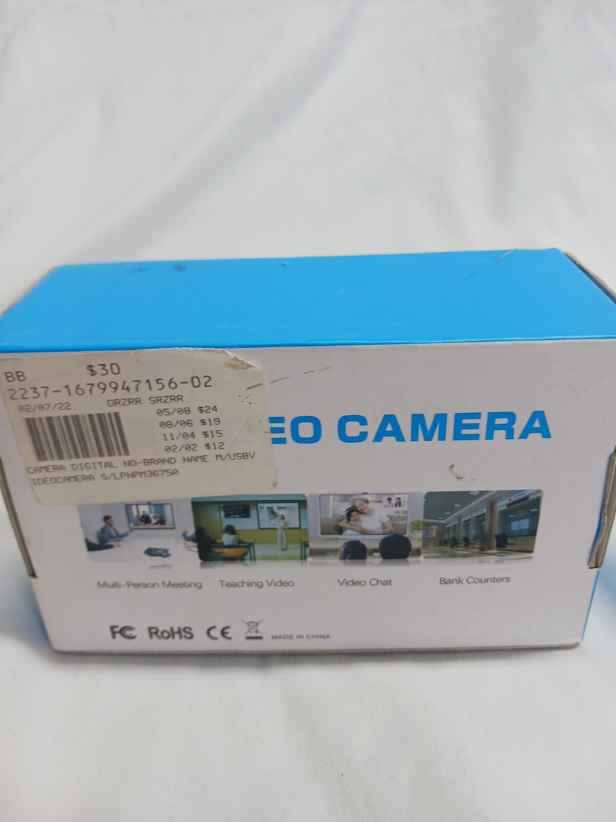 360 USB Adjustable Webcam Camera With Microphone