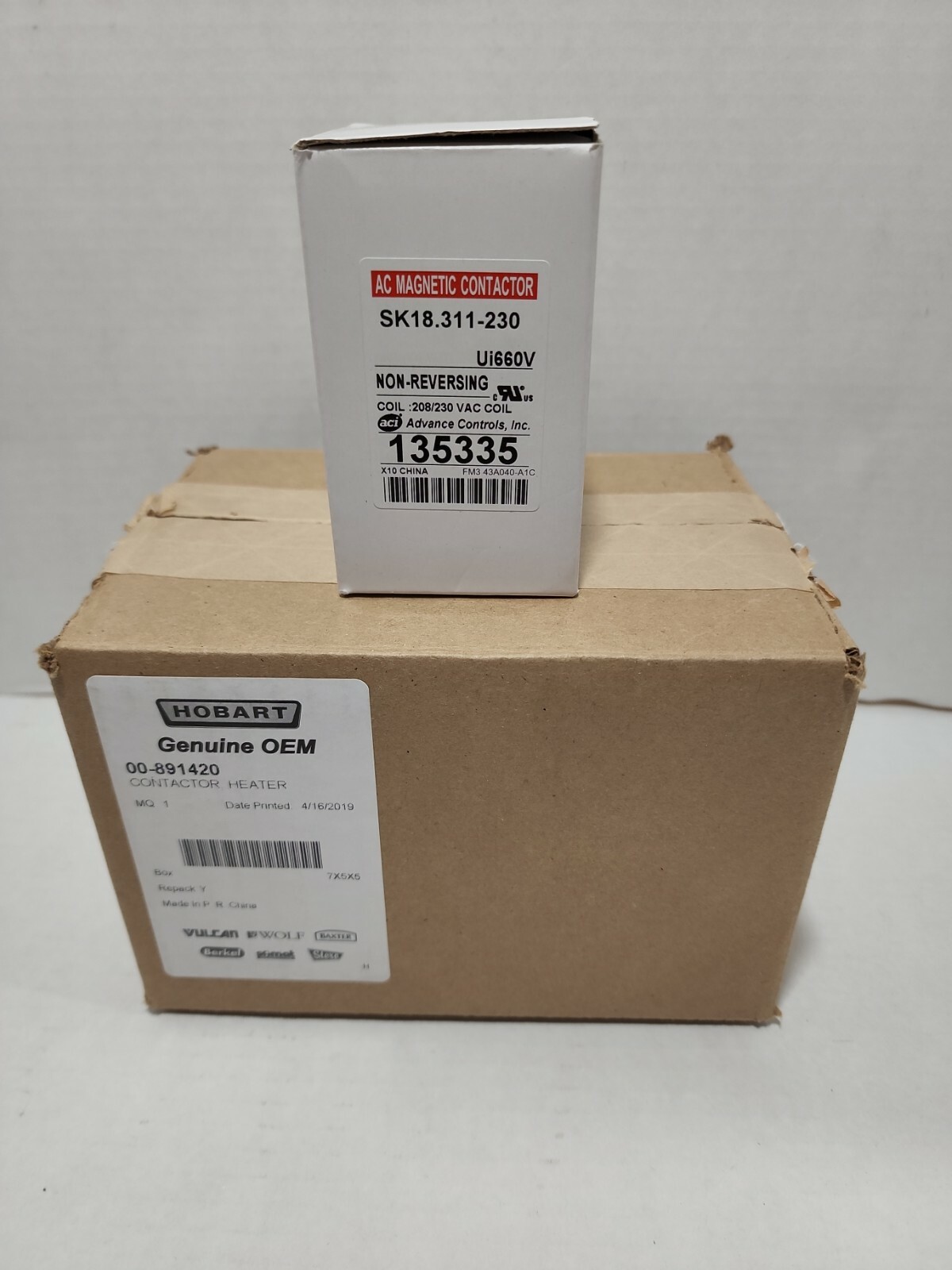 HOBART /VULCAN HART 00-891420 HEATER CONTACTOR NEW OEM