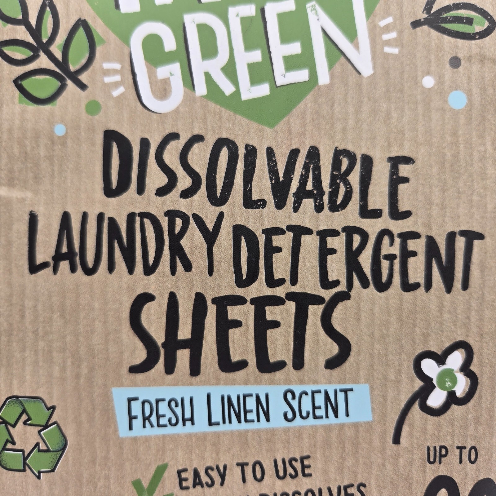 Eco Laundry Detergent Sheets - 80 Loads Laundry Sheets Detergent - Fresh Linen