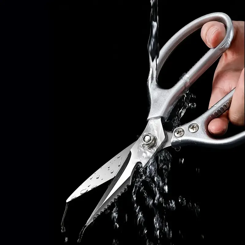 1pc Premium Stainless Steel Kitchen Scissors with Ergonomic Handle