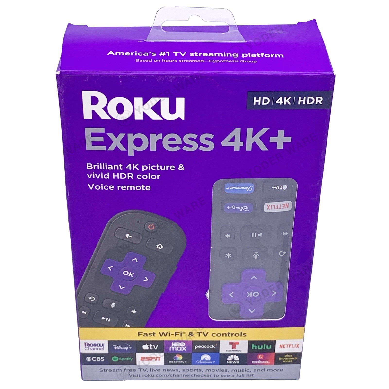 Roku Express 4K+ Streaming Player 4K HDR Wi-Fi Voice Remote MPN 3941R2 NEW