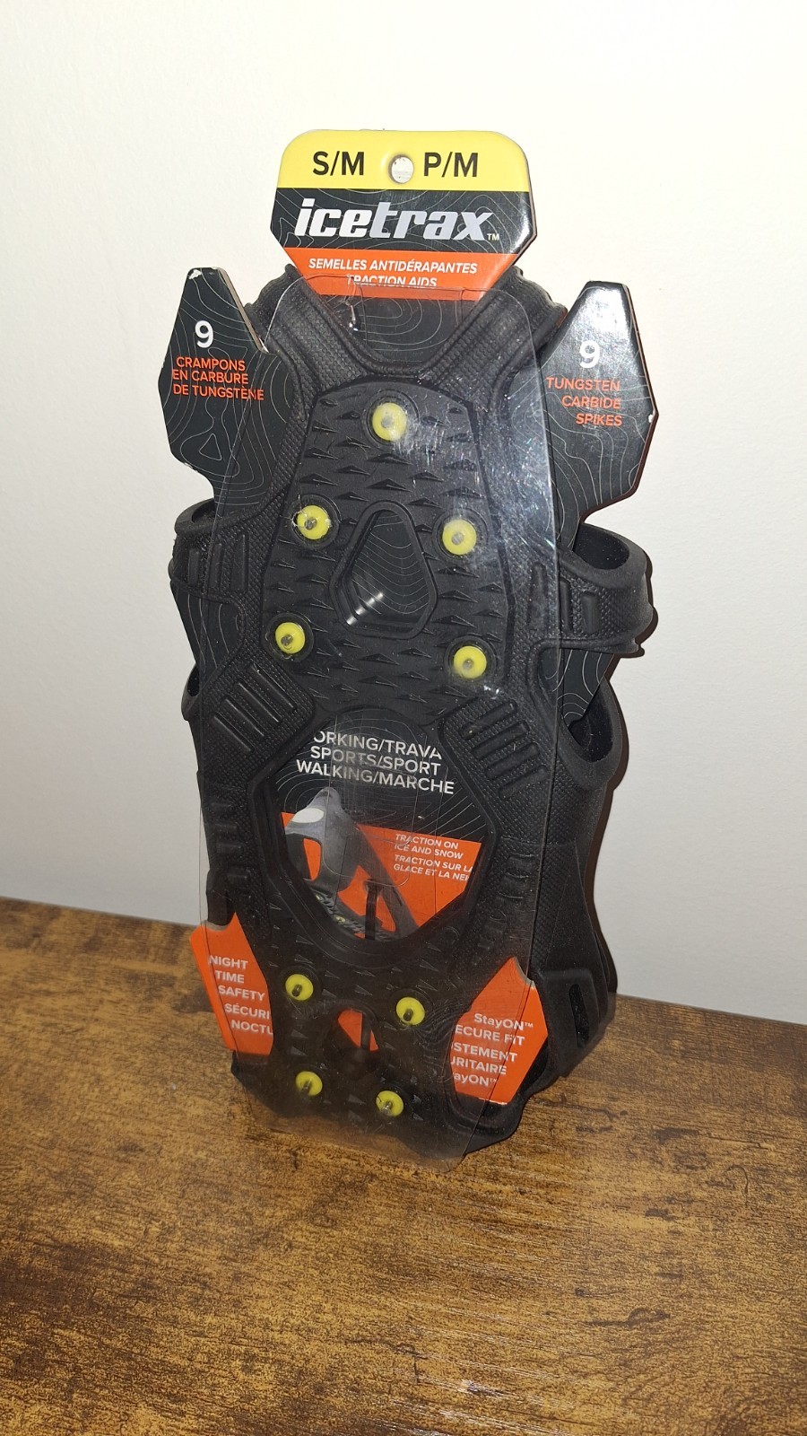 Ice Traction Cleats ICETRAX S/M Womens 6.5-10.5 Mens 5-9