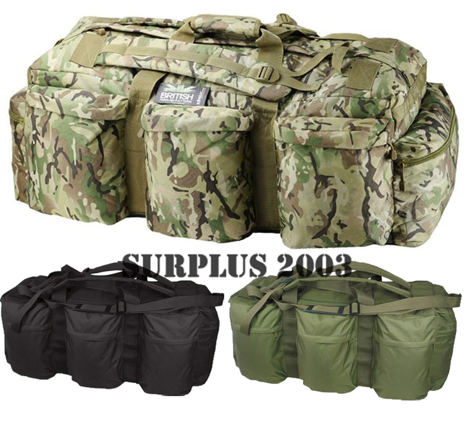 Assault Holdall 100L Tactical Deployment Large Bag Military Rucksack Army Duffle