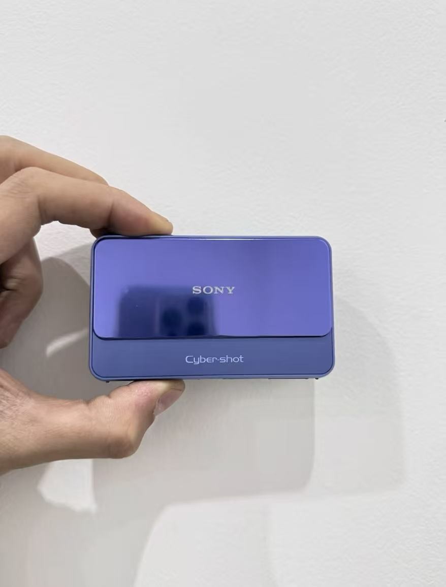 90% New Sony Cyber Shot DSC-T110 Digital Camera Purple W/SD Card Charger Battery
