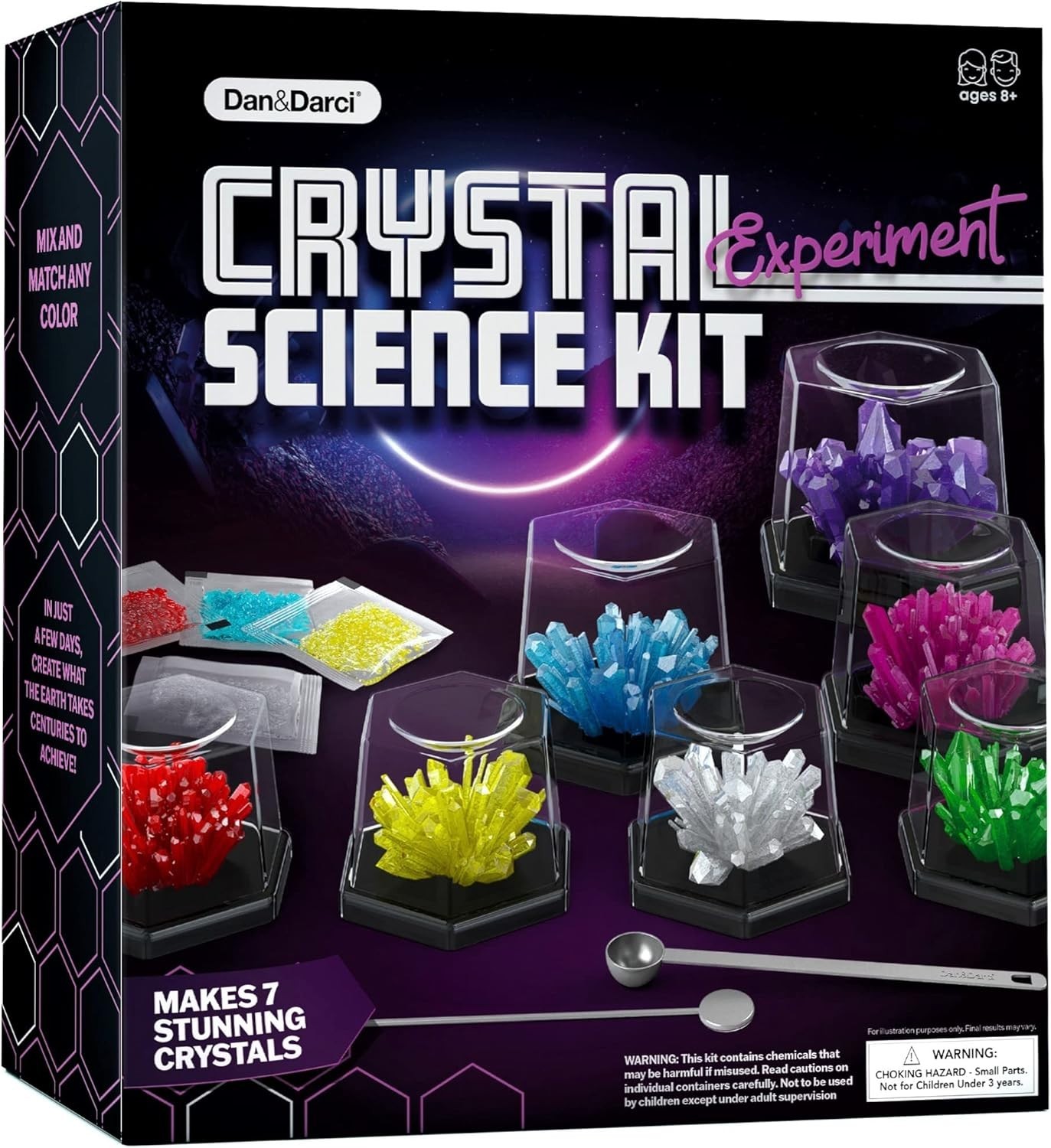 Kids Crystal Growing Science Kit – Fun STEM Experiments for Ages 8-14