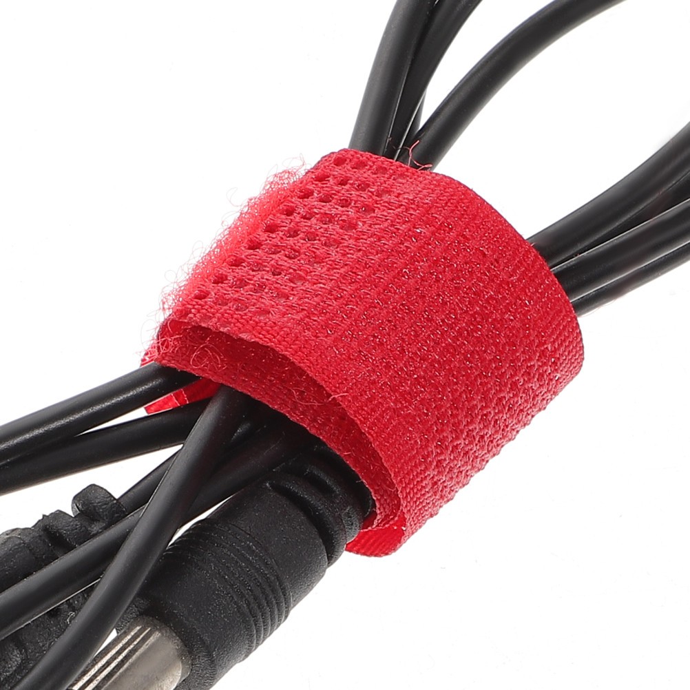 50Pcs Durable Polyester Cable Ties Hook and Loop Cord Keeper for Appliances