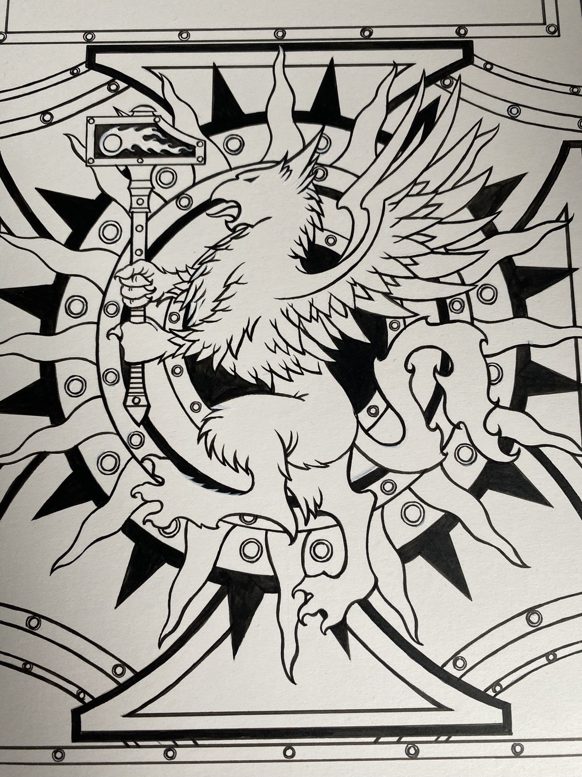 original art By Warhammer Artist Wayne England - front cover for thunder & steel