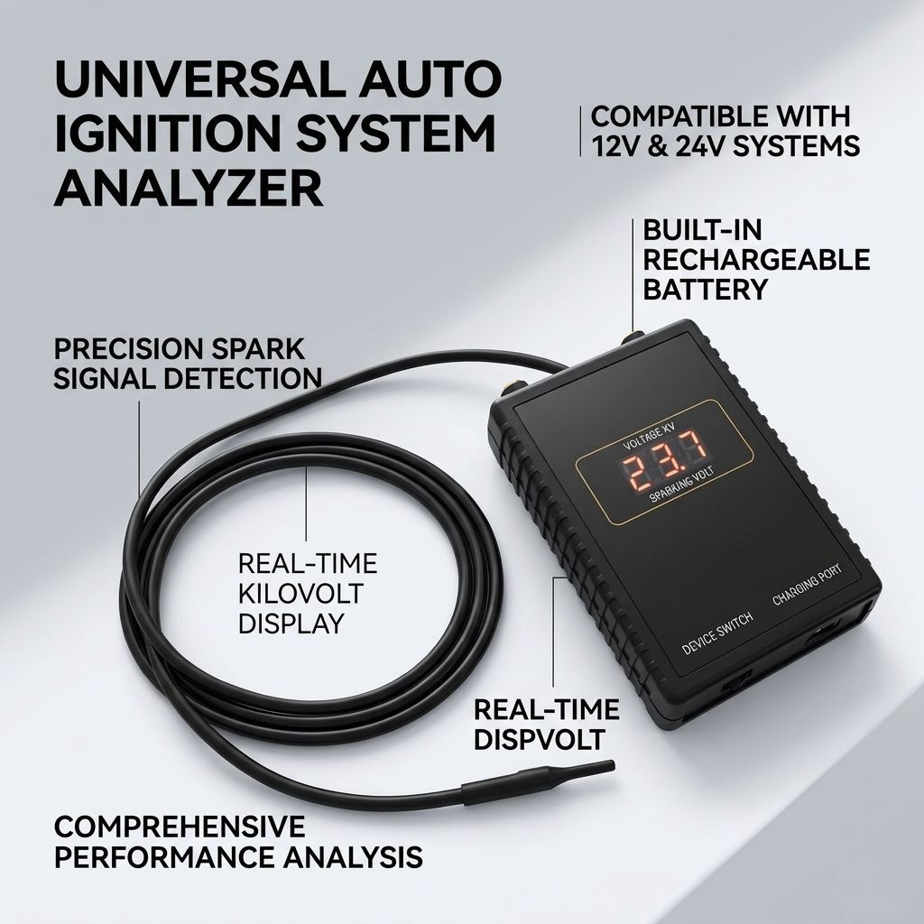 12V 24V Auto Ignition System Tester Spark Voltage Signal Diagnostic Tool