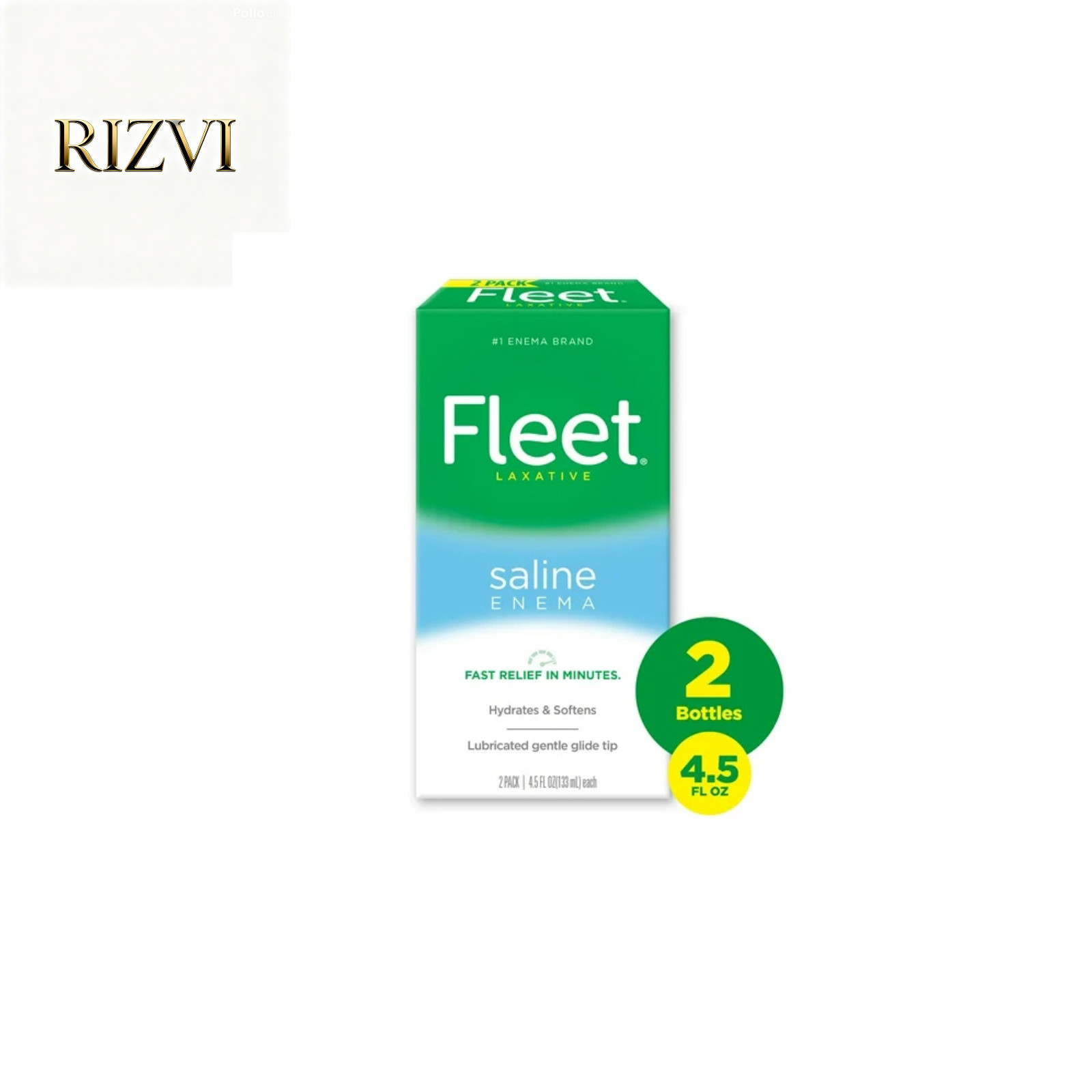 Fleet Saline Enema for Adult Constipation Relief 4.5 oz, 2 Bottles 🌿✨