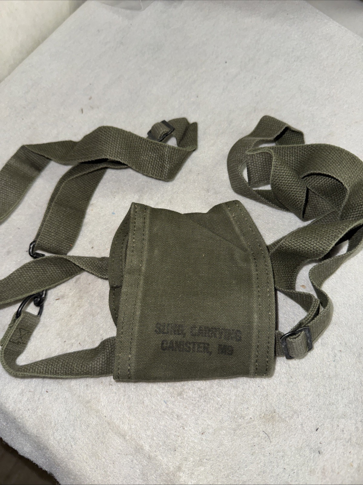 Vintage Vietnam War era US Military M9 Carrying Sling M25A1 Gas Mask Straps