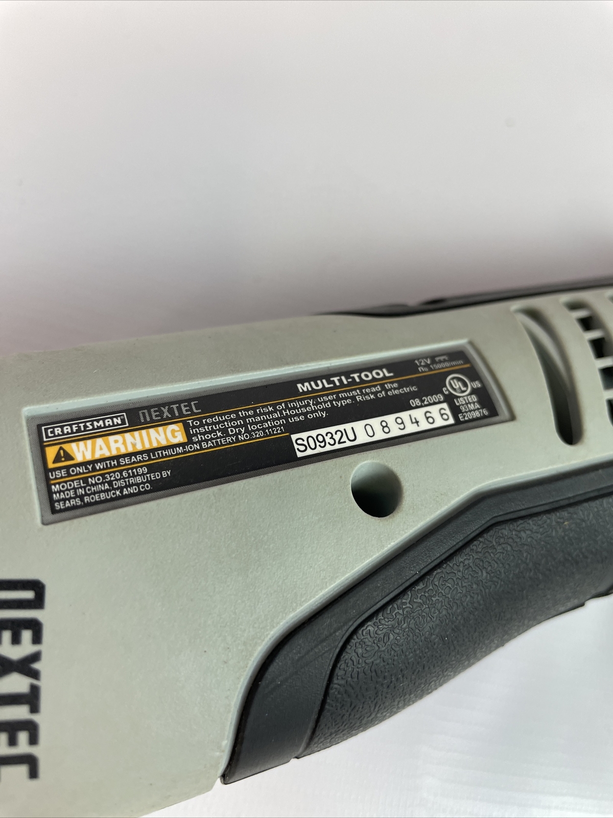 CRAFTSMAN NEXTEC 320.61199 12V CORDLESS MULTI-TOOL Only