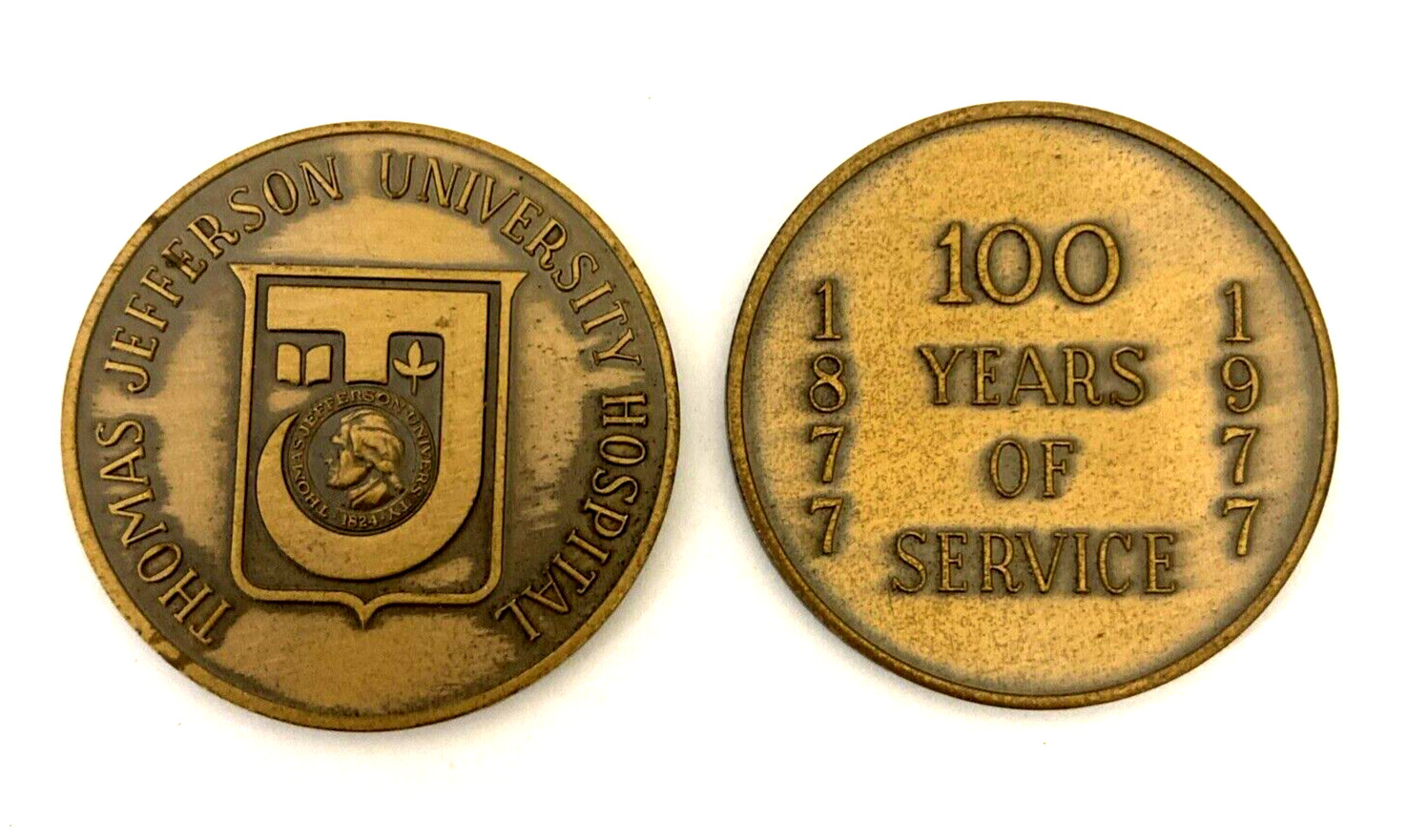 Vintage Thomas Jefferson Univ. Hos'p Coin (T1)