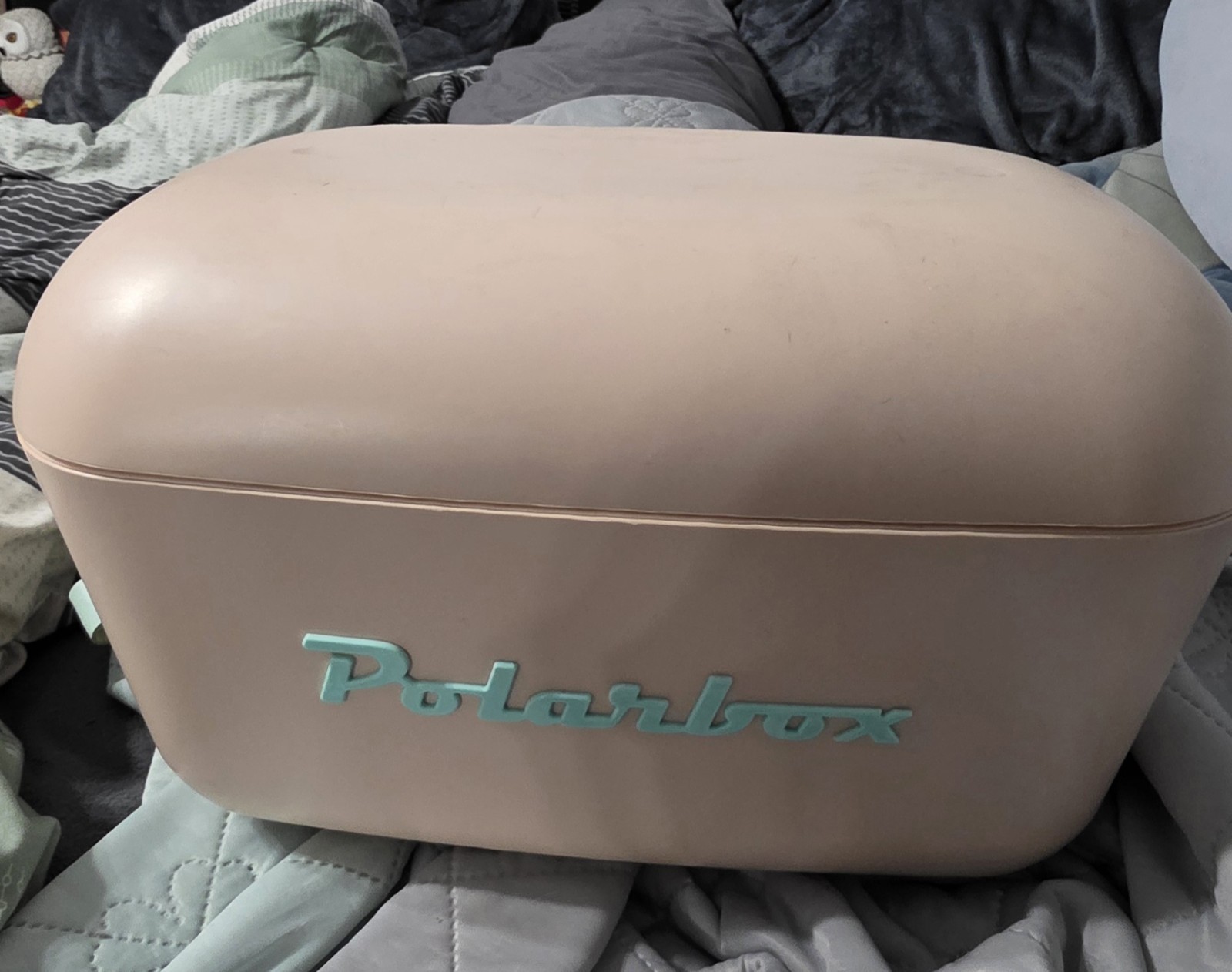 Polarbox 13 qt Pink Portable Plastic Cooler Box Vintage/Retro Solid Pattern