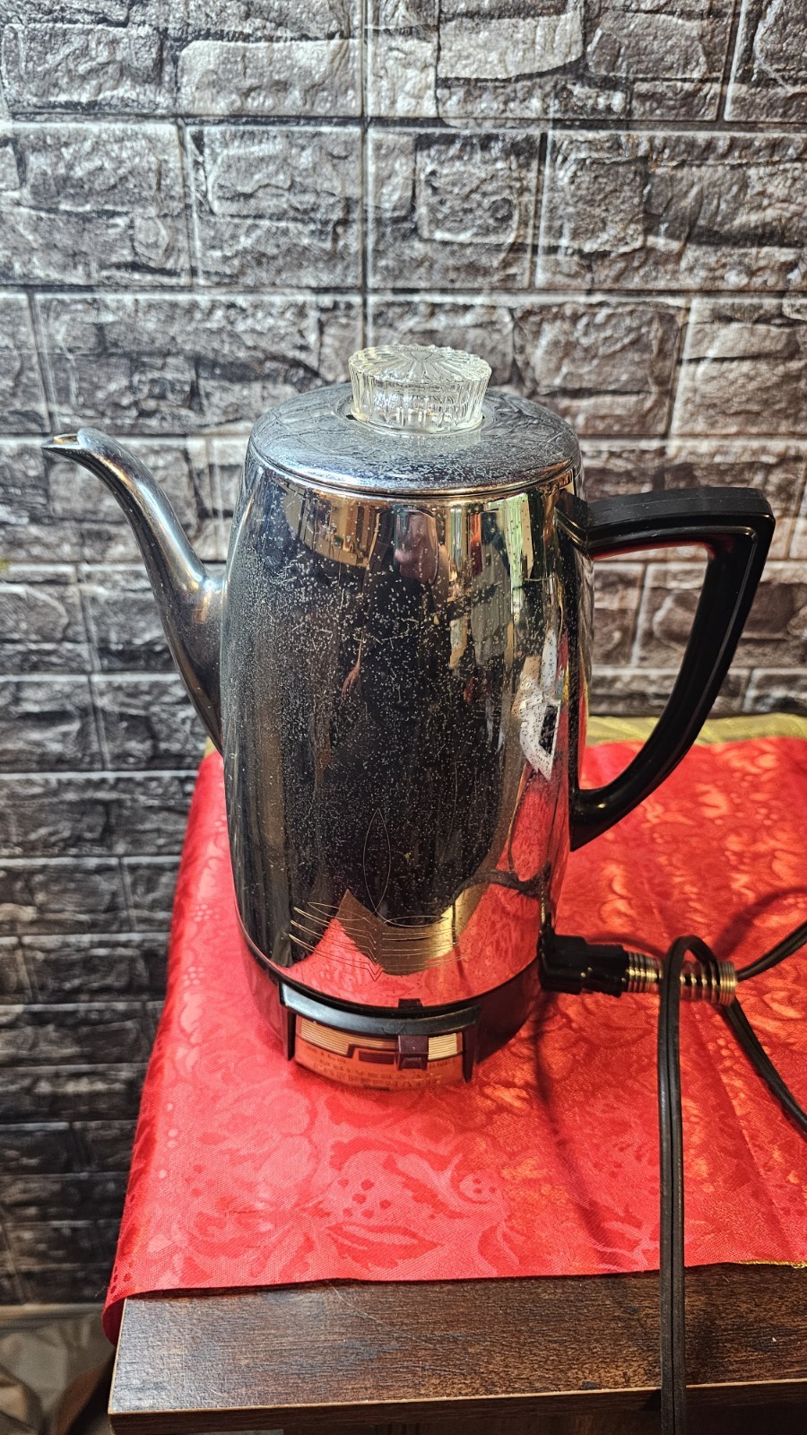 Vintage Universal Coffeematic 4410 Percolator Complete Mid Century Modern Works