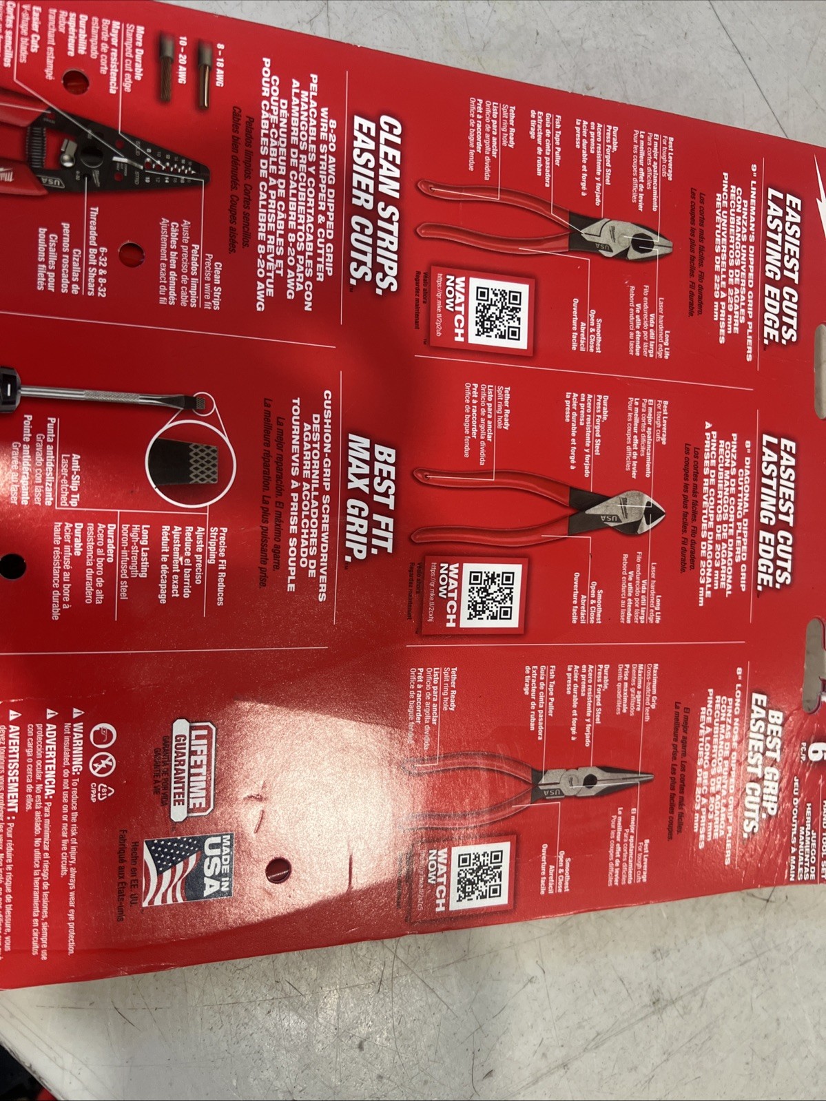 Milwaukee MT500-6 Hand Tool Set 6 Pieces
