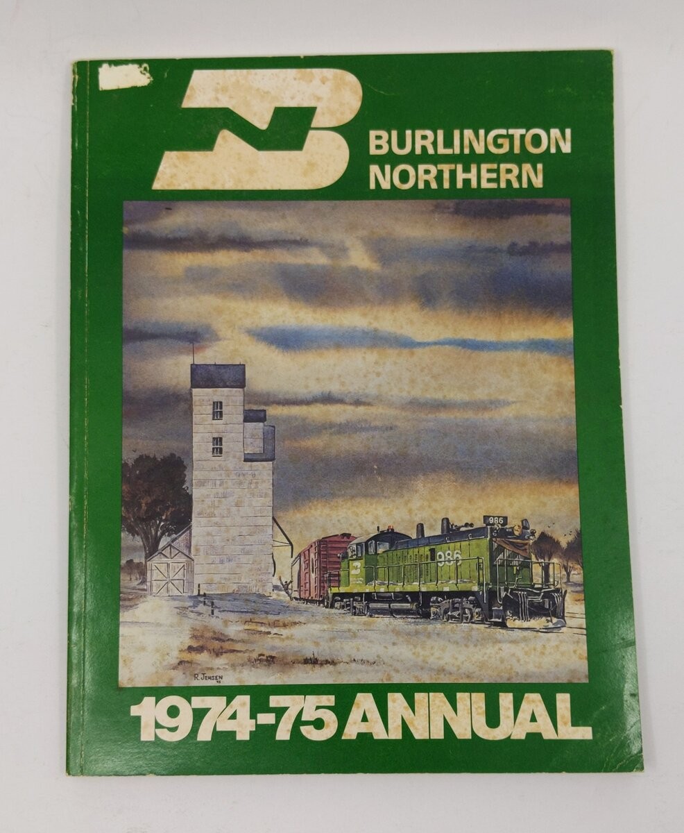 Burlington Northern 1974-75 Annual Paperback Book By F. Hol Wagner