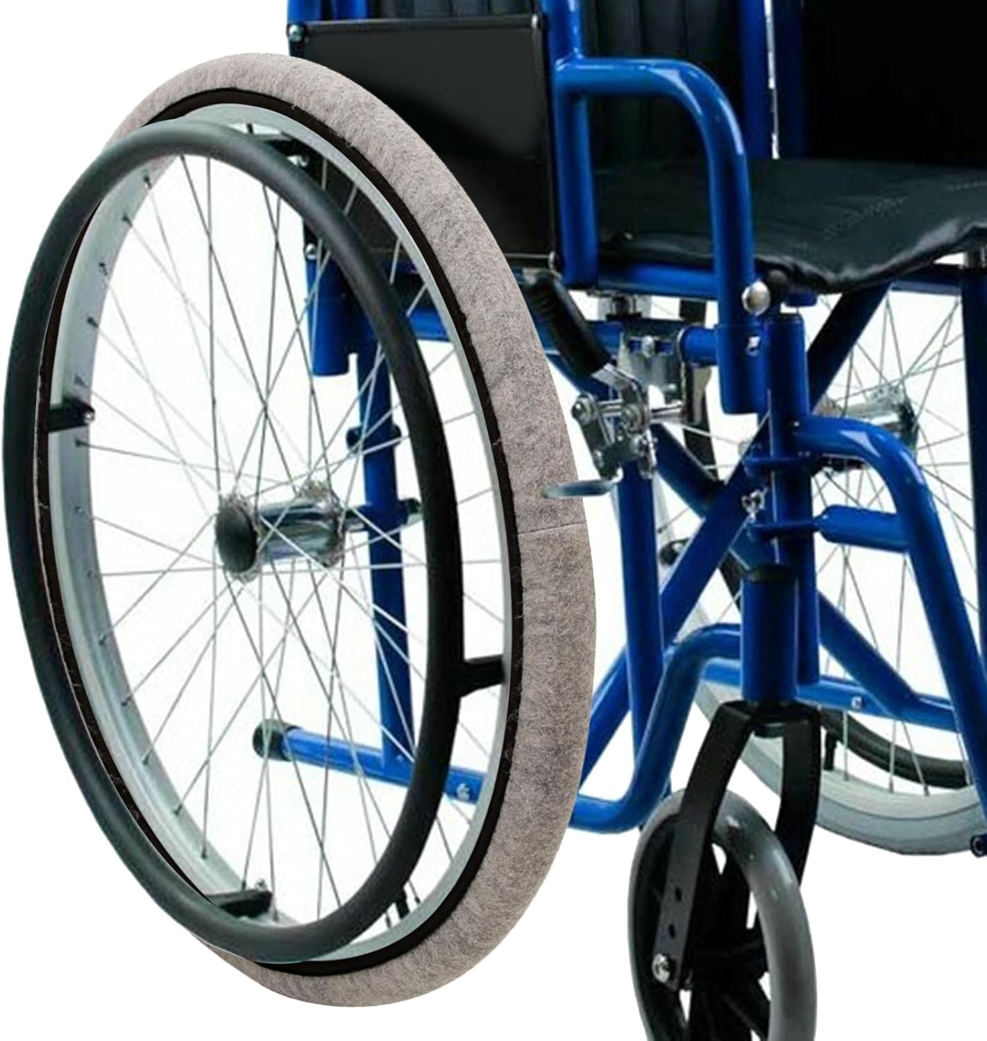 2 PCS Wheelchair Tyre Covers for Tires 24’’ Non-Slip Wheelchair...