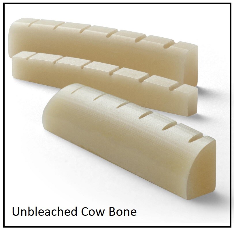 AlwaysHandCrafted Slotted UNBLEACHED BONE NUT handmade for TAKAMINE Guitar