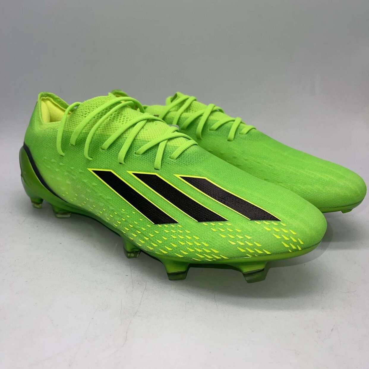 Adidas X Speedportal.1 FG Solar Green Soccer Cleats GW8426 Men's Size 12.5