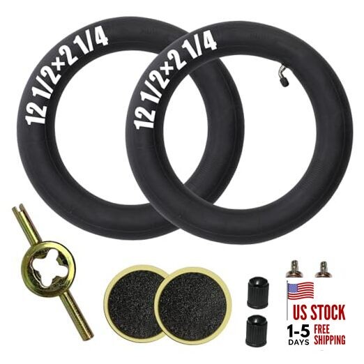 12 1/2 x 2 1/4 Inner Tubes (12.5 x 2.25) 2 Pack fit for Pocket Bikes, Mini