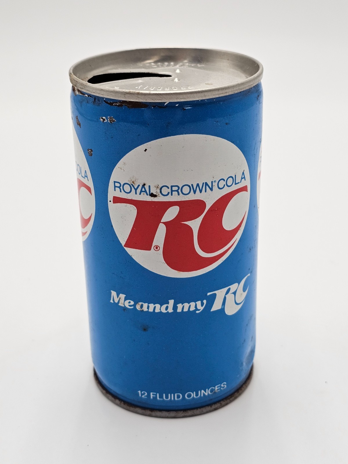 Vintage Steel Pull Tab RC Cola Me and my RC 12 oz Empty Can