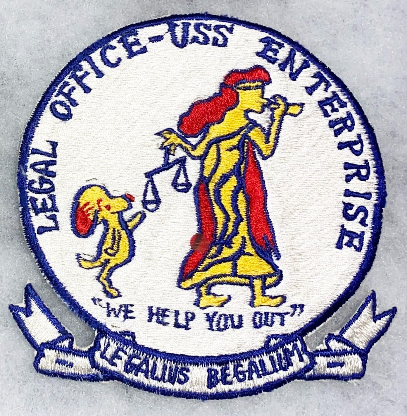 Vietnam Era USS Enterprise Legal Office Snoopy Design Japanese Made Patch