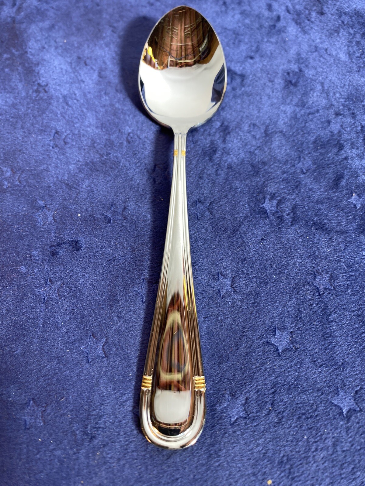 Roberts & Belk  Spoon Stainless with Gold Accents RBL27 Discontinued