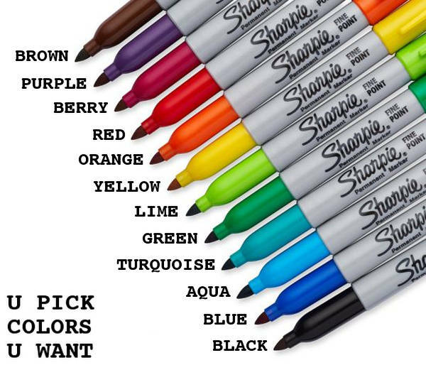 Sharpie Fine Point Markers 2-Pack Pick From 44 Color/Neon/Metal