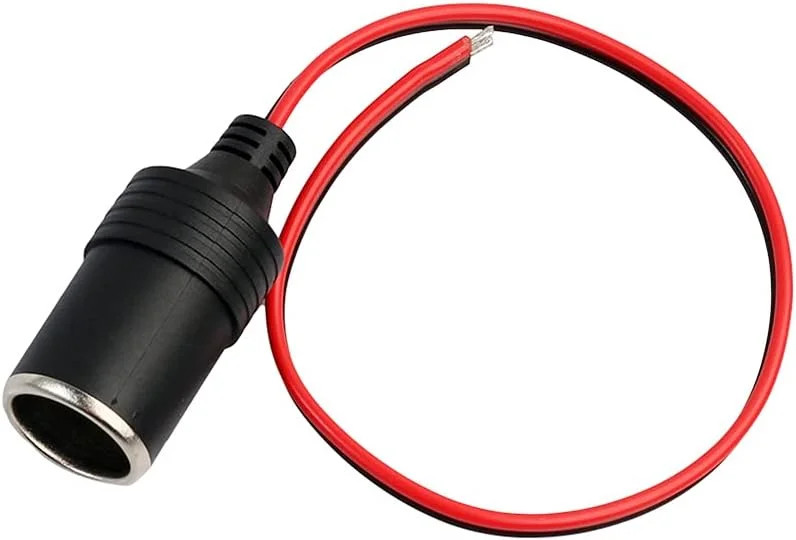 Car Cigarette Lighter Female Socket Cable Plug Adapter DC 12V / 24V Car Charger