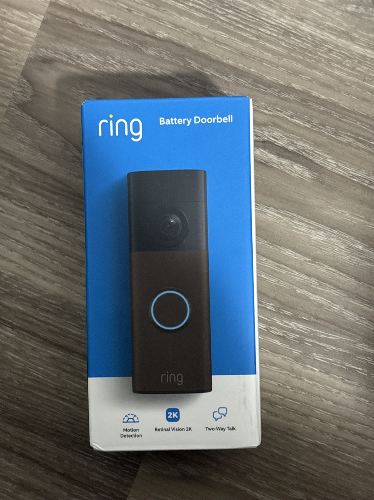 Ring Battery Doorbell Retinal 2K in Matte Mocha (2nd Gen) - New Sealed