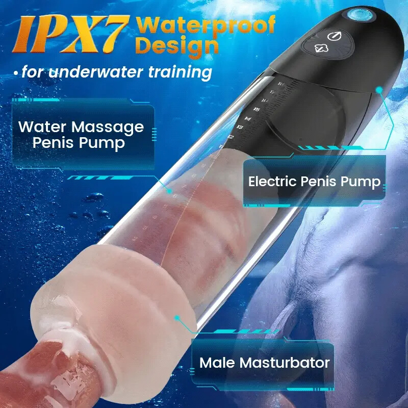 Succionador De Pene Bomba Al Vacio para Estirar Miembro Agrandar Placer Hombre