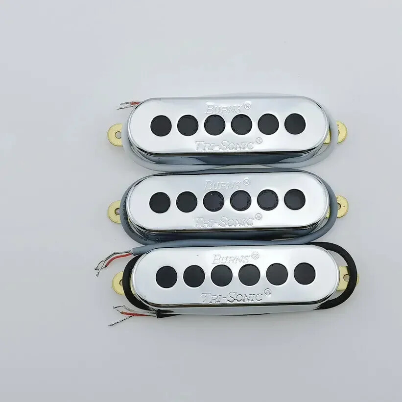 Burns Guitar Pickups SSS Single coil Pickups Chrome 1Set