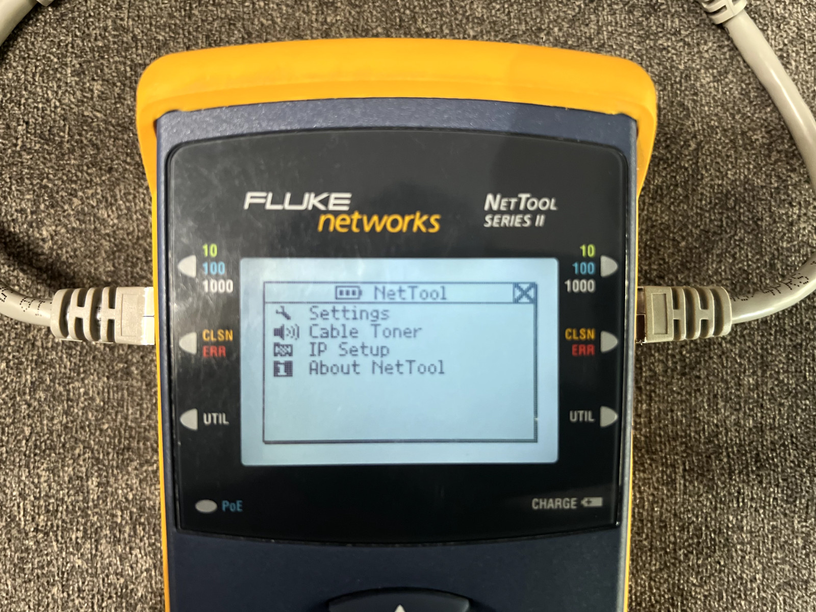 (Excellent Condition) Fluke Networks NetTool Series II Inline Network Tester Kit