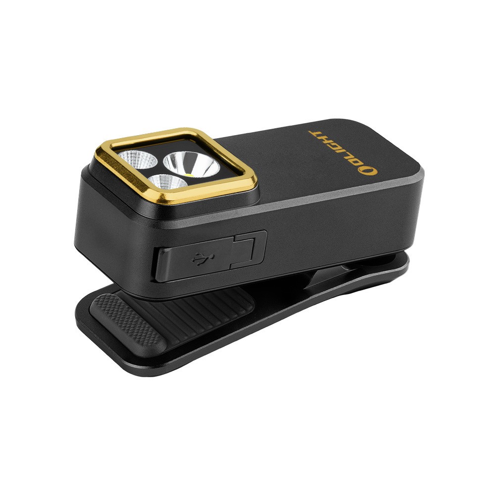 Olight Oclip Pro S Black Multifunctional Clip Flashlight & Oclip Headlamp Strap