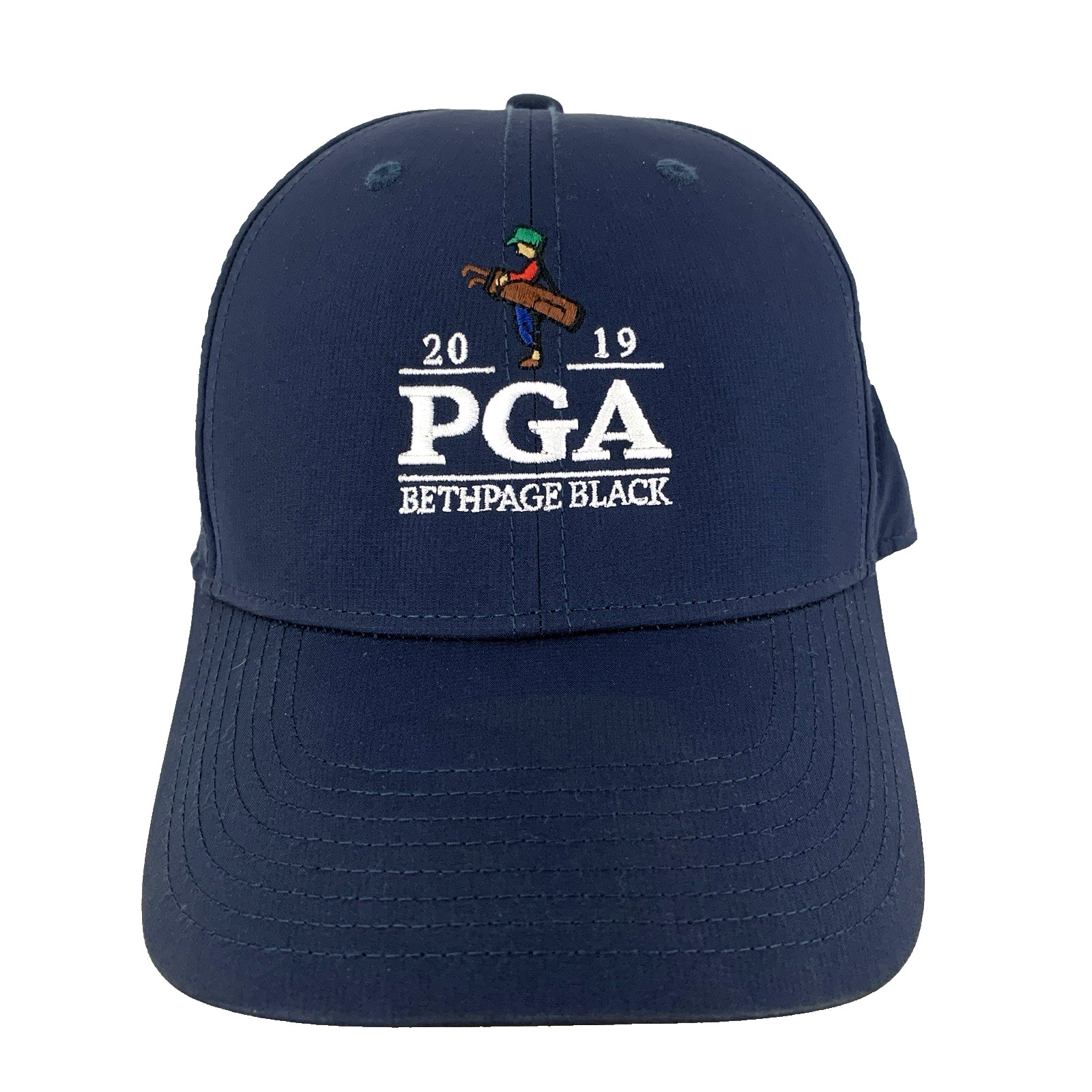 Nike PGA Bethpage Black Golf Hat 2019 Spell Out Logo Dri Fit Baseball Tour Cap