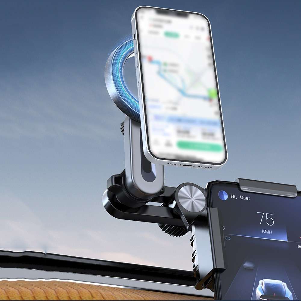 Magnetic Car Phone Holder Car Touch Screen Mount Stand 360° Adjustable for Tesla