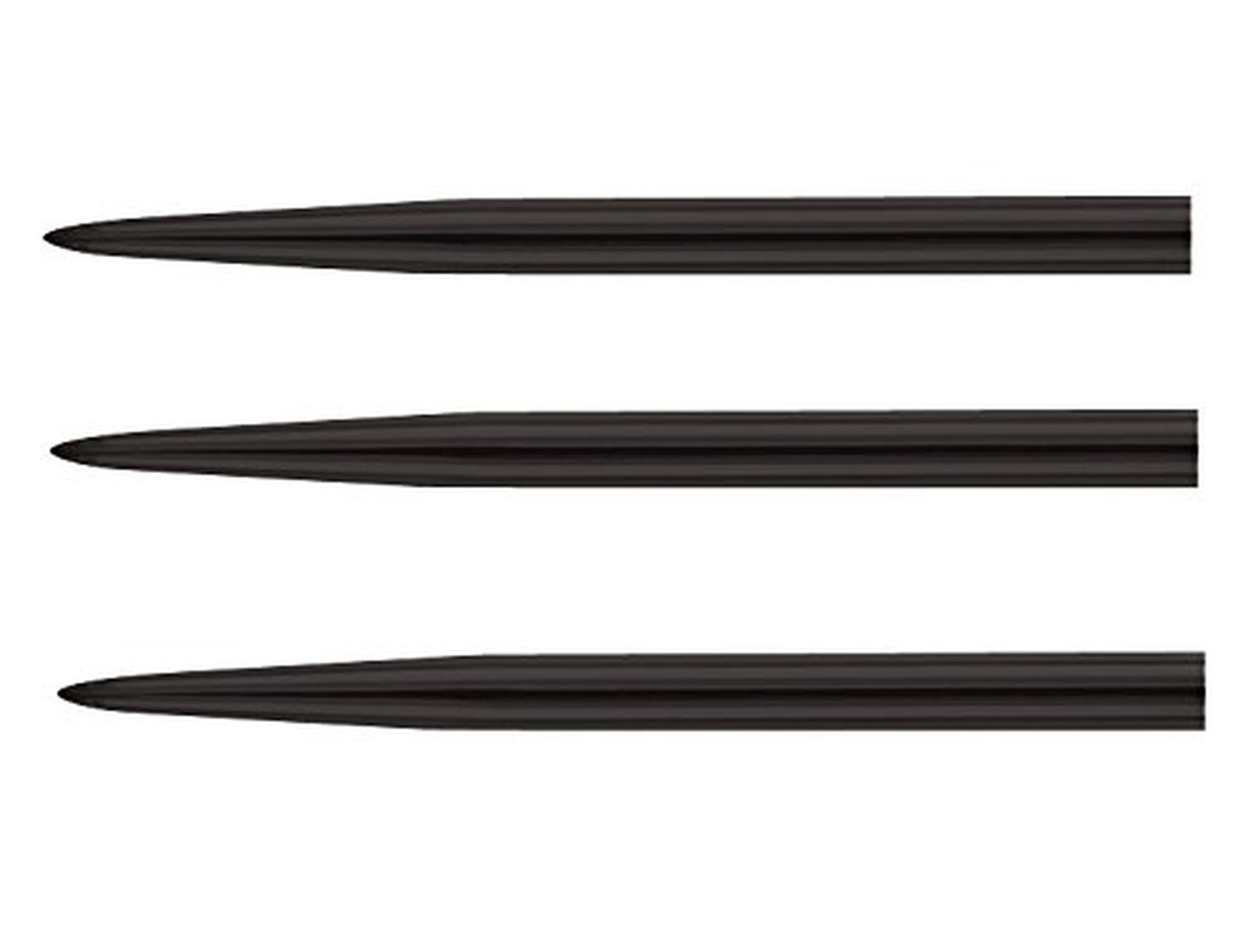 Steel Black 43mm (1 21/16th) Steel TIP Dart Replacement Points - 5 Sets (15 P...