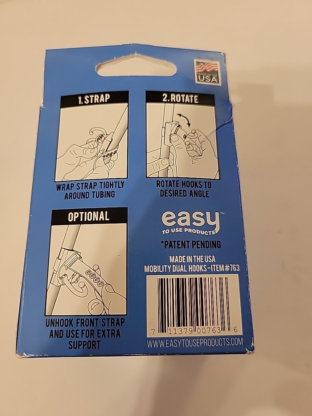 Easy to Use Products Mobility Dual Hooks - Bag Cane or Light Holder