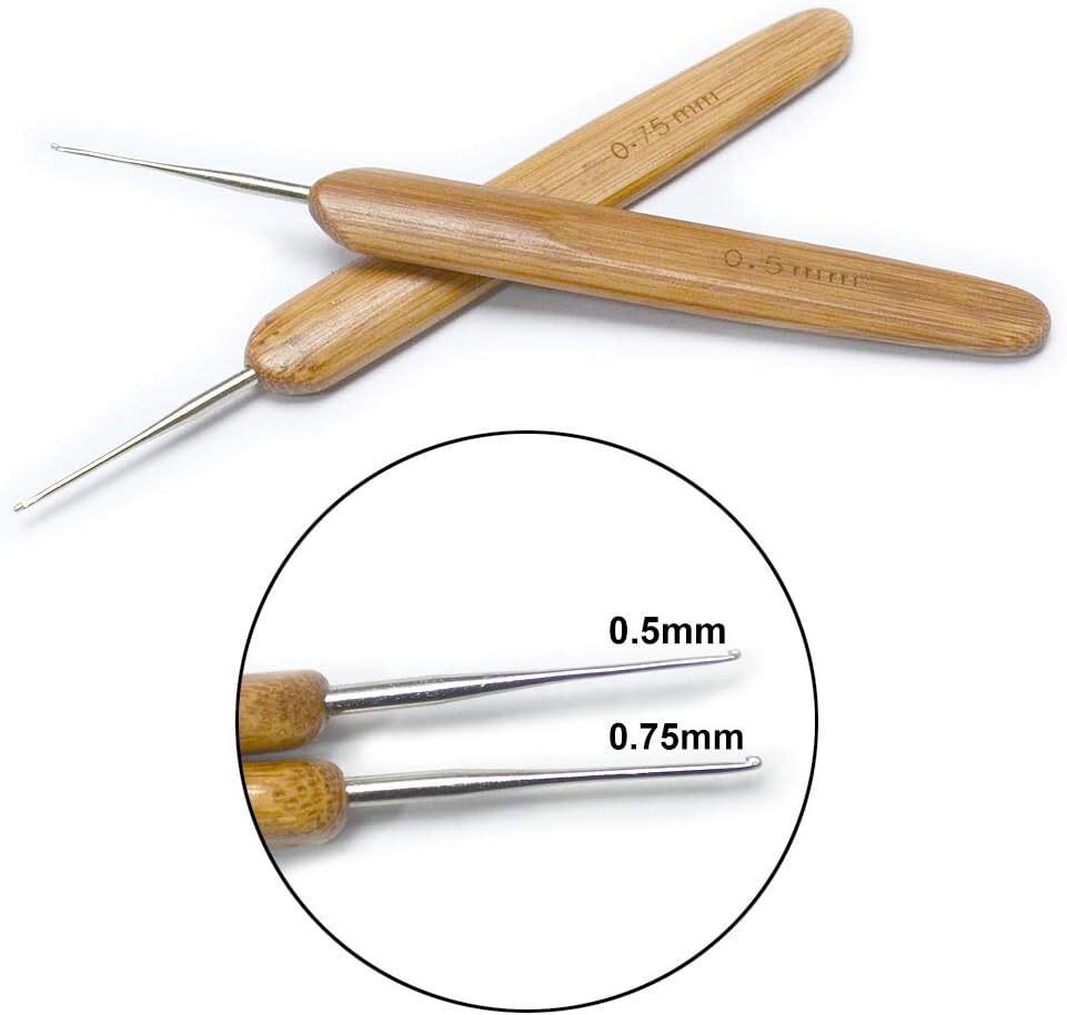 9Pcs Dreadlock Crochet Needle Dreadlock Crochet Hook Tool for Hair