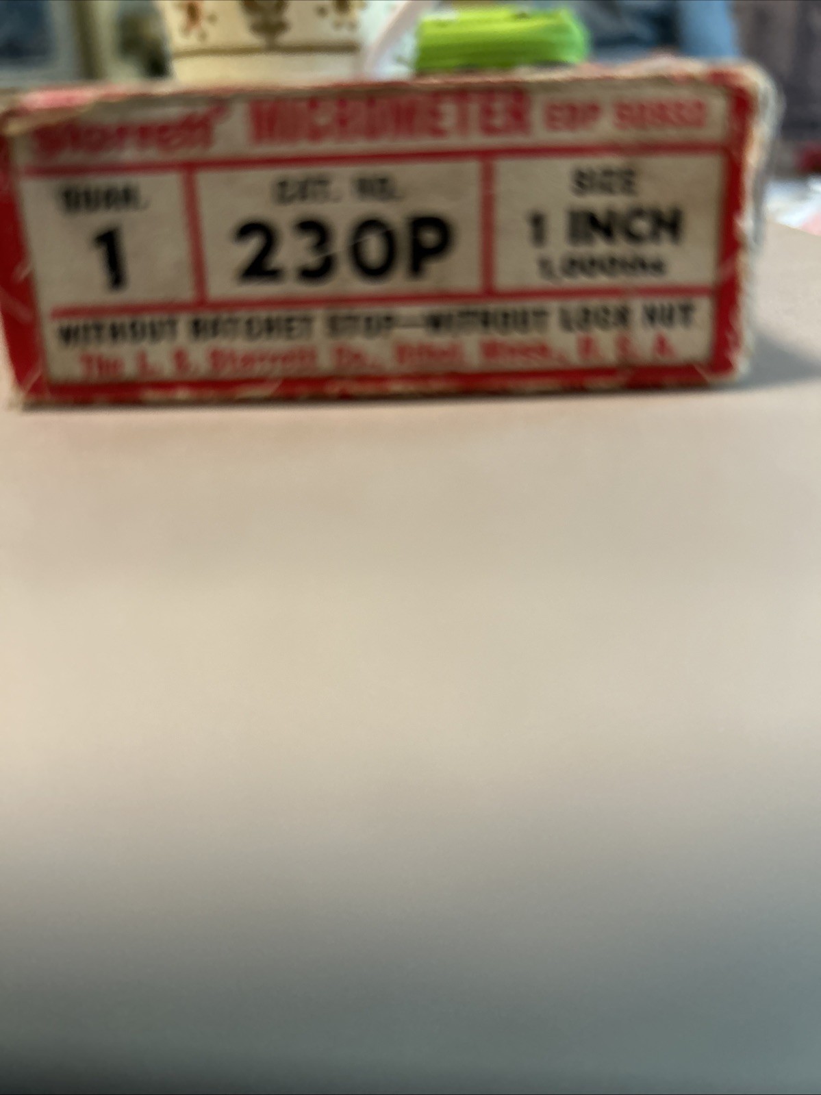 Starrett outside micrometer 230P