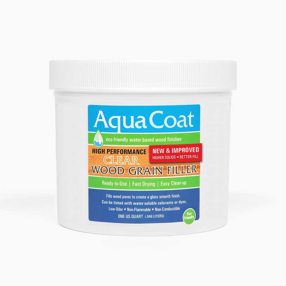 Aqua Coat High Performance Clear Wood Grain Filler – Quart