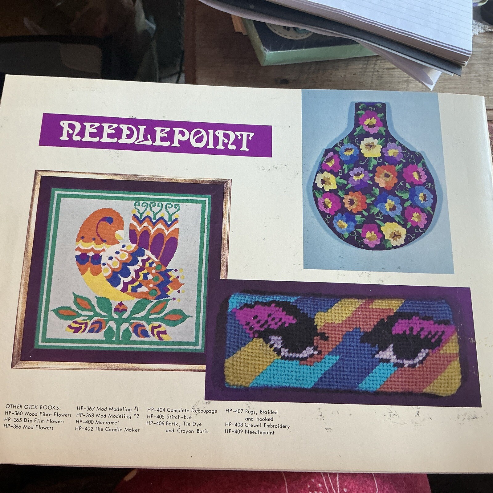 Lynn Paulin Needlepoint & Related Stitches Booklet Vintage 1972