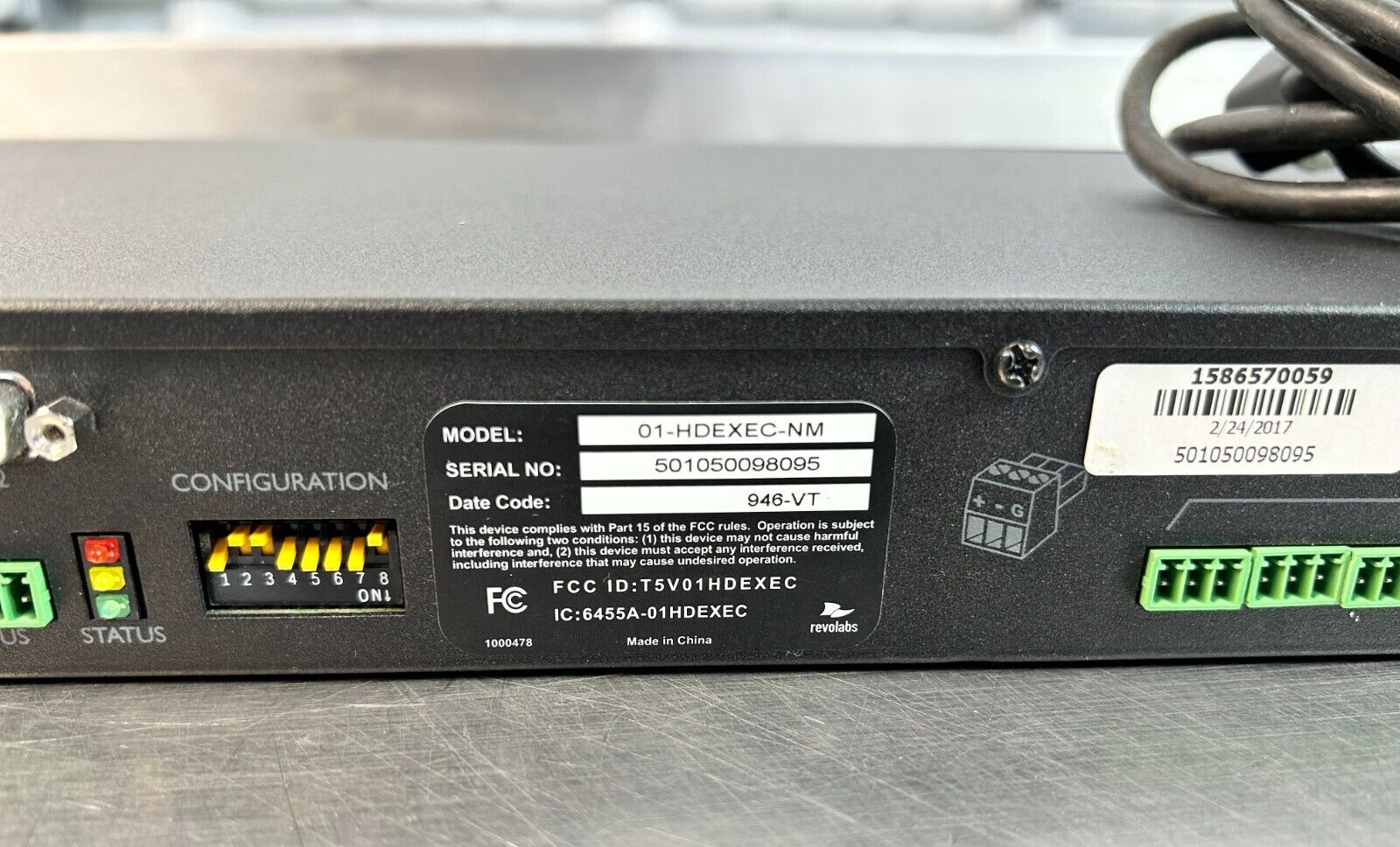 Revolabs Executive HD 01-HDEXEC-NM 8-Channel Wireless Microphone System