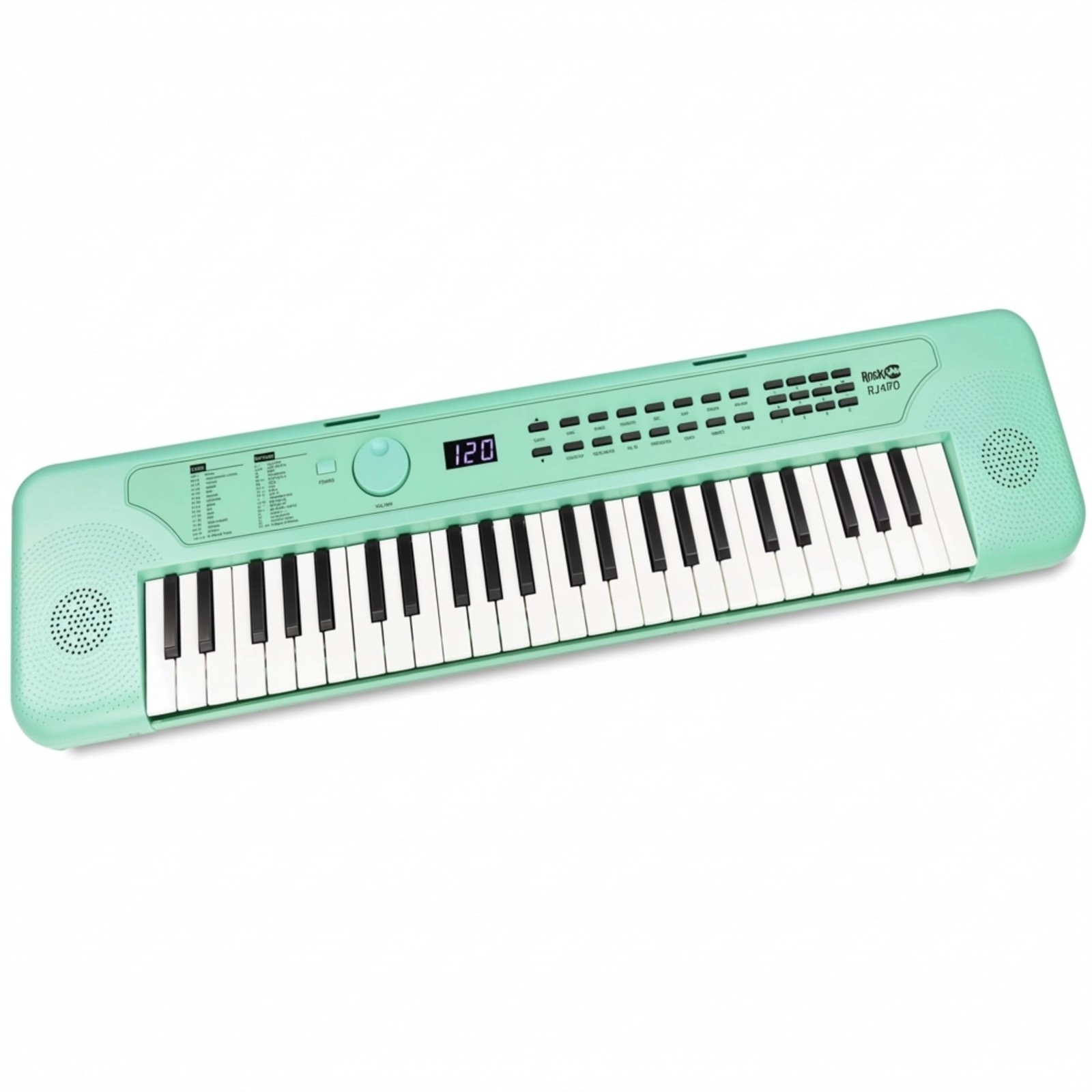 Teclado USB RockJam 49 Teclas Con Lecciones Y Calcomanias Piano Para Principi...