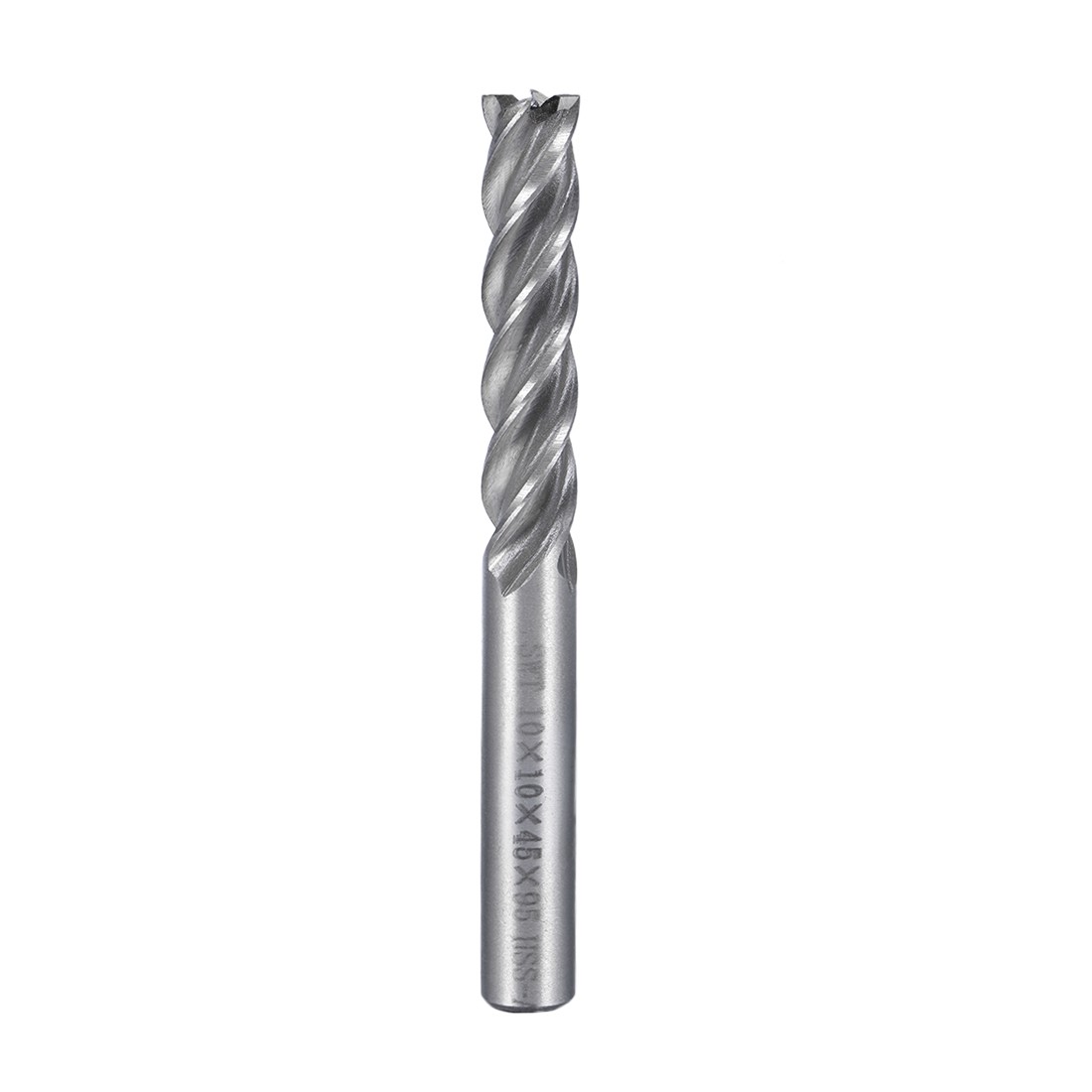 10mm Shank 10mm*45mm Straight Flat Nose End Mill Cutter CNC Router Bits 4 Flute