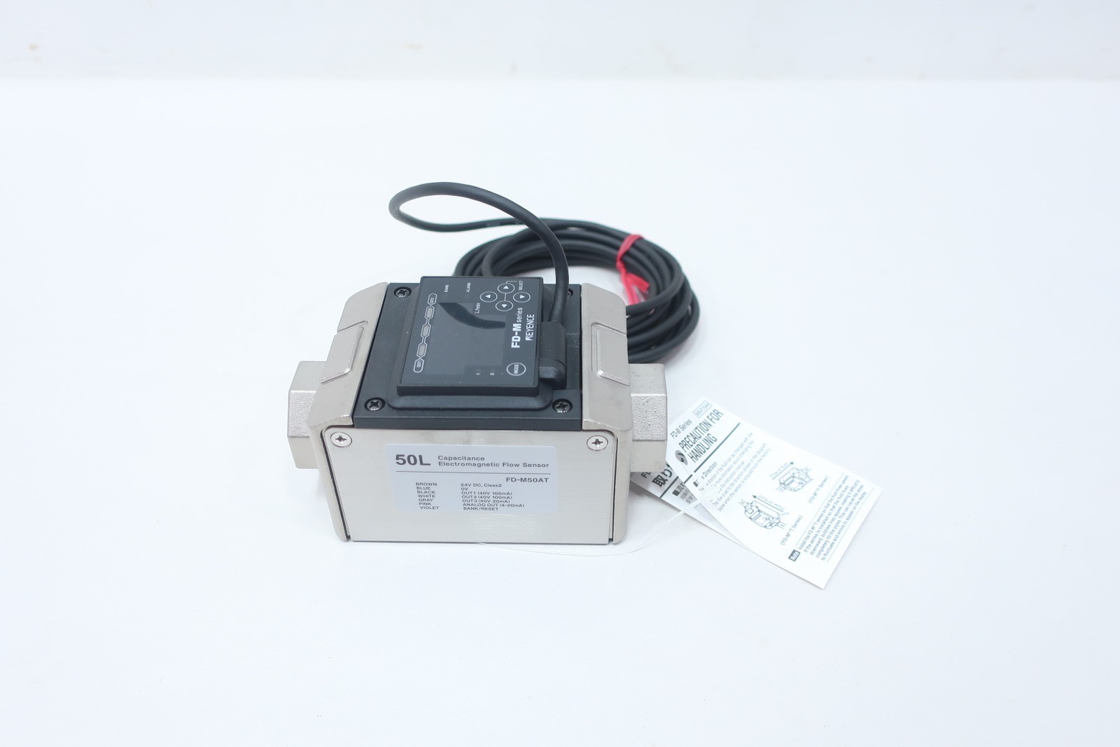 Keyence FD-M50ATp Capacitance Electromagnetic Flow Sensor 24v-dc