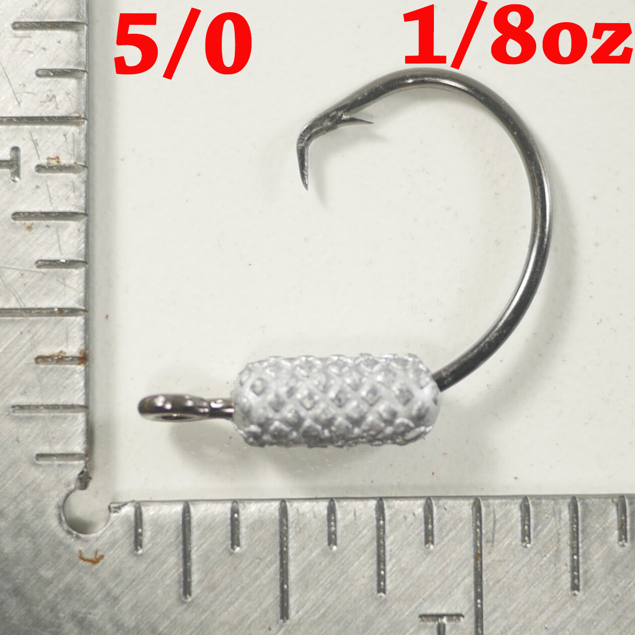 1/8 oz. YELLOWTAIL WEIGHTED CIRCLE HOOK JIGS 5/0 Mustad Hook (25 or 50 pack)