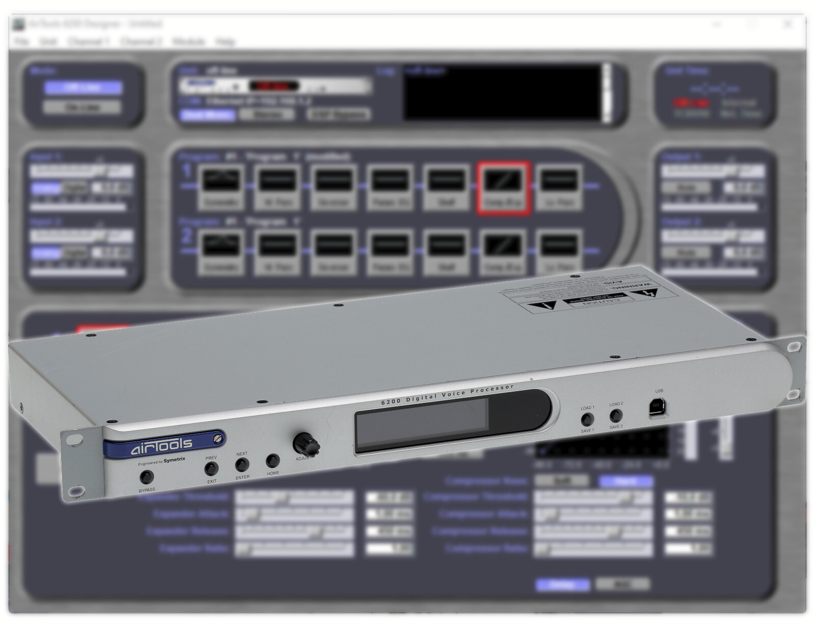 Airtools Symetrix 6200 Digital Mic Preamplifier Voice Speech Processor Voiceover